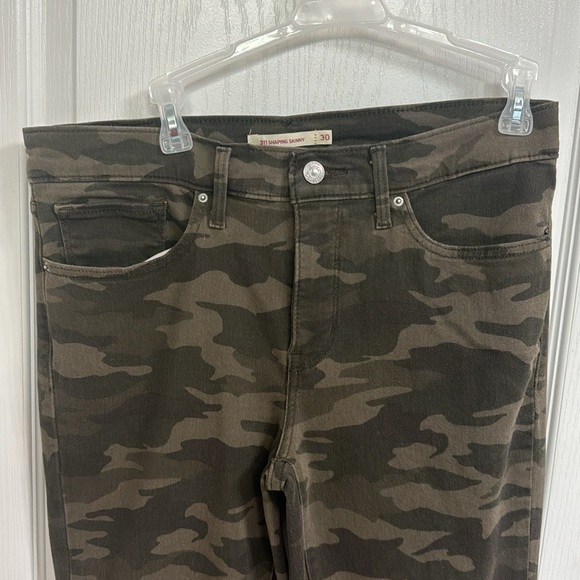 Levi’s 311 Shaping Skinny Jeans, Size 30 x 30, Color: Olive Camo - Picture 2 of 7
